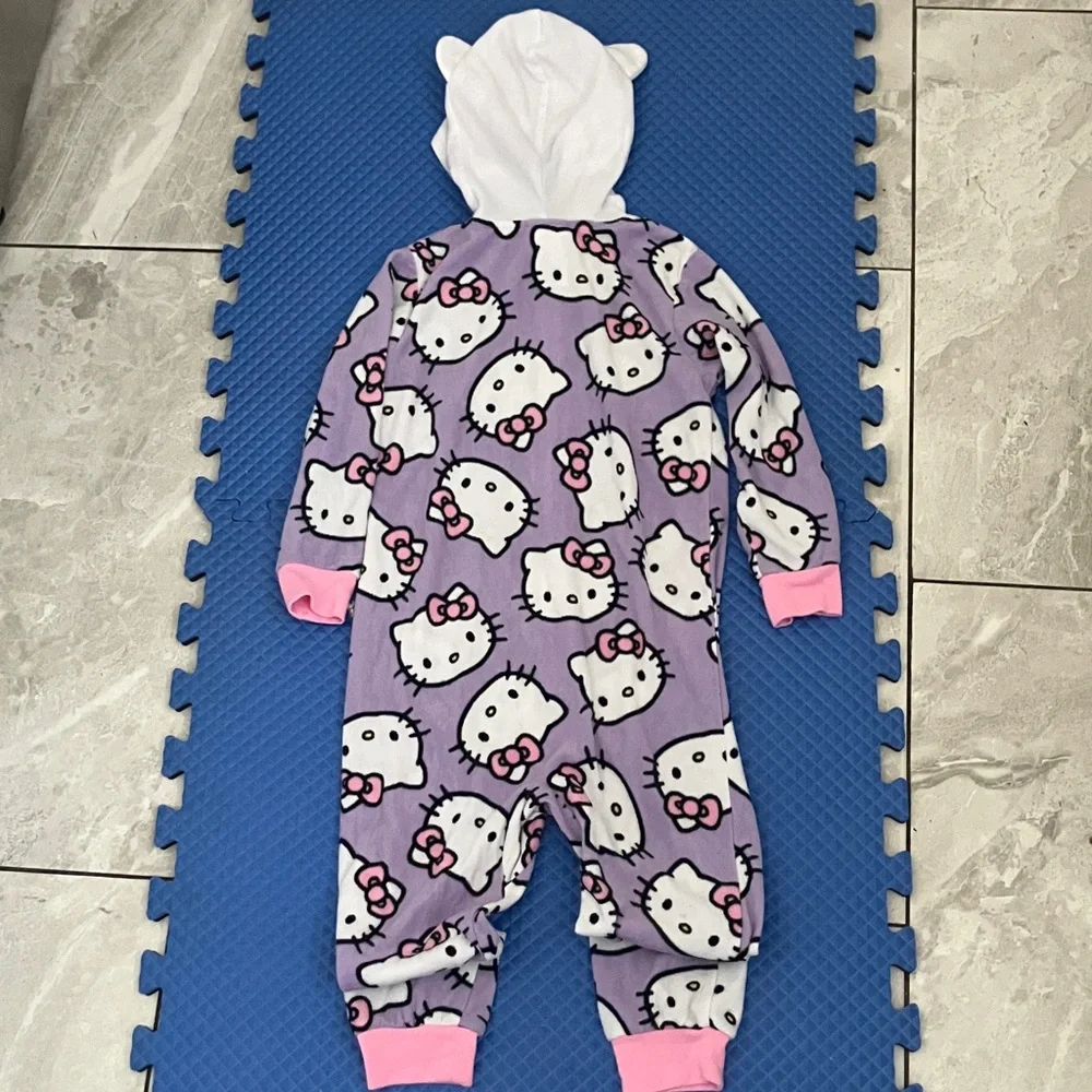 Hello Kitty Hooded One Piece Pajama Sleeper | XS 4-5